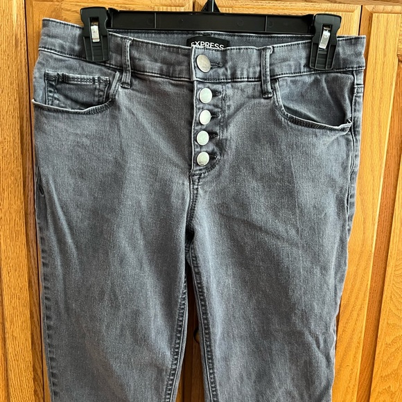 Express Legging Mid Rise Skinny Jean Button Fly - Picture 4 of 16
